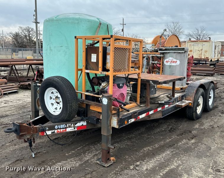 2002 PJ equipment trailer with grout pump - NN9370