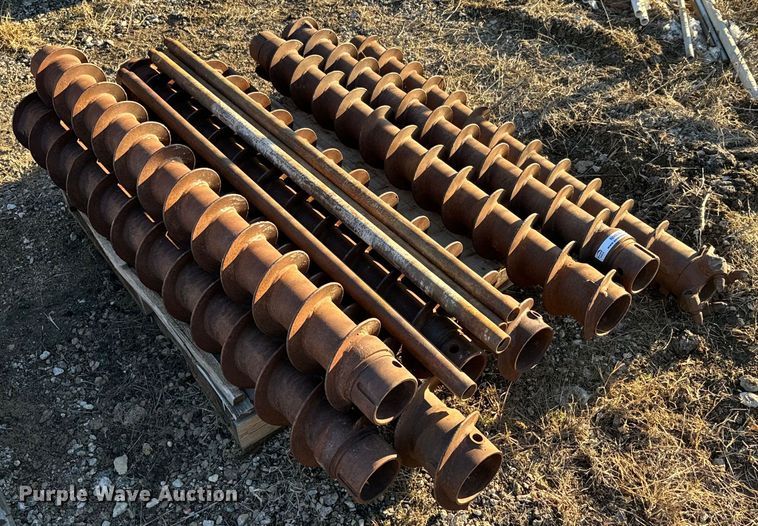 (8) hollow stem augers - NN9394