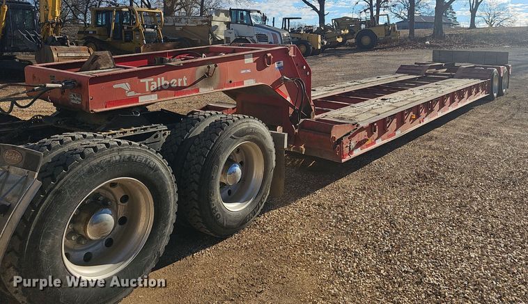 1997 Talbert lowboy equipment trailer - NP9366