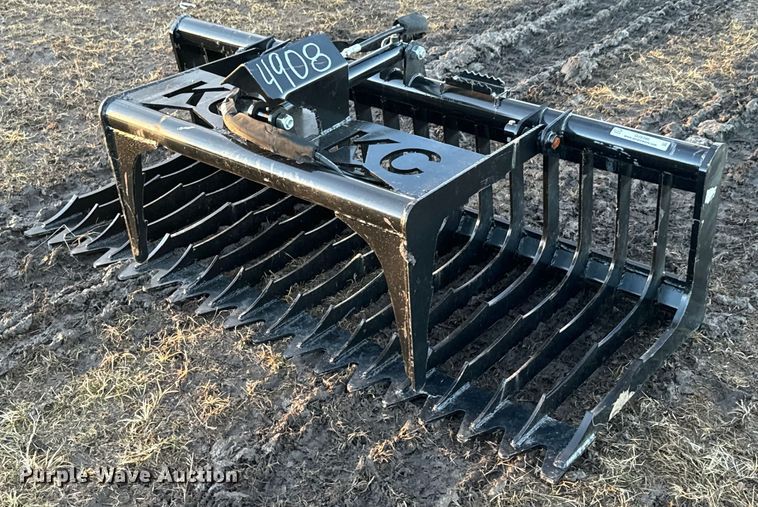 KC skid steer rock grapple bucket - OJ9390