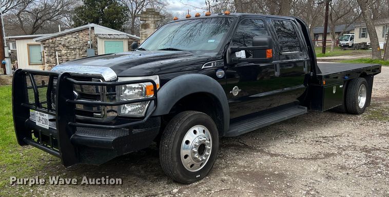 2016 Ford F550 Super Duty XLT Crew Cab flatbed truck - DS2878