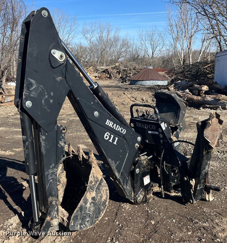 Bradco 8611X skid steer backhoe - LD9976