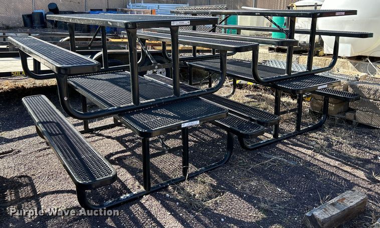 (4) 8' picnic tables - EK4068