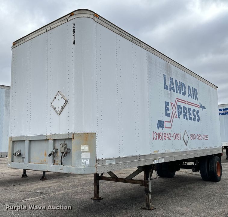 1996 Fruehauf  FBB-9-1.5-NF1 28W dry van trailer - NI9687