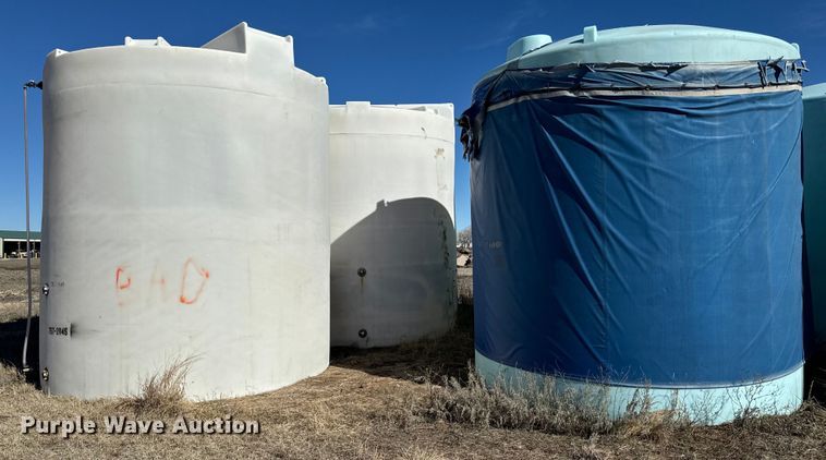 (3) salt bring poly storage tanks - NJ9346