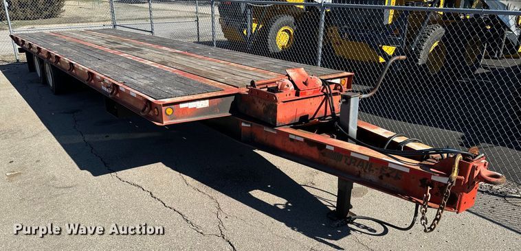 2006 Trail-Eze TE401 tilt deck equipment trailer - NU9356