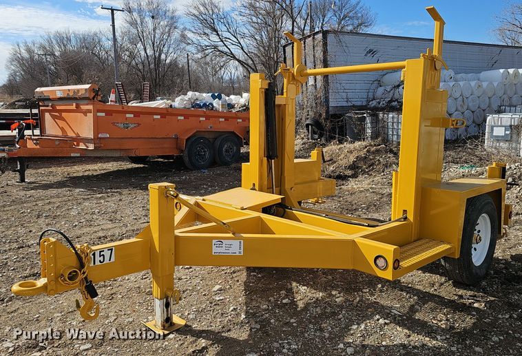 Shop built reel trailer - DK0586