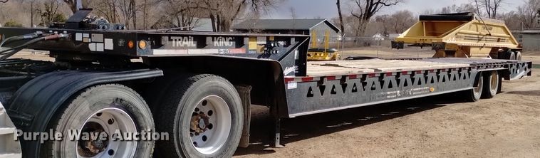 2002 Trail King TK70HT-482 drop deck equipment trailer - DQ5990