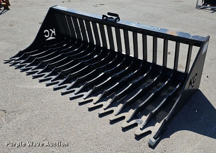 KC 76" W skid steer rock bucket - IO9871