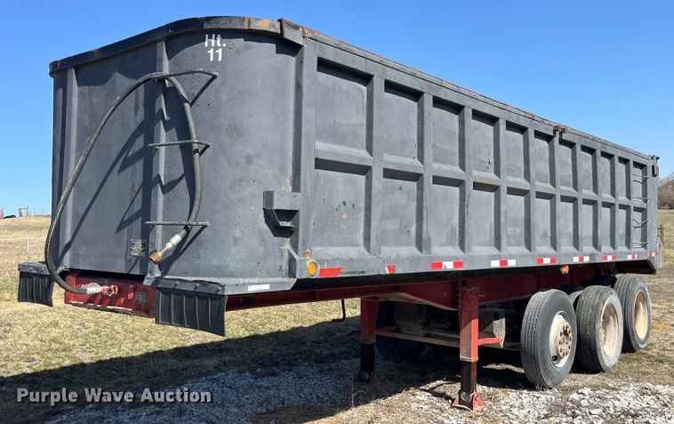 1995 Palmer TA-26F end dump trailer - LE9025