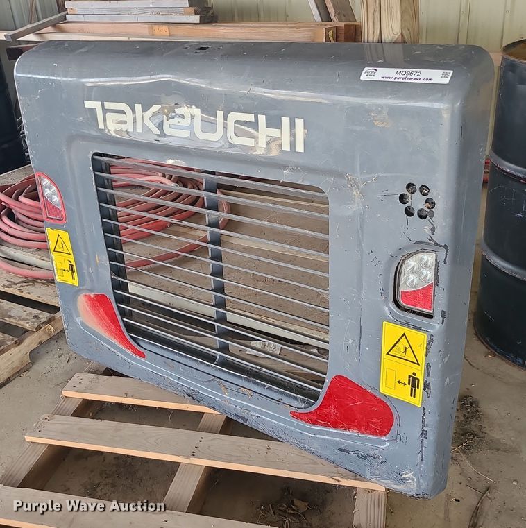 Takeuchi TL10V2 rear engine door - MQ9672