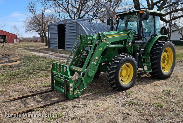 2014 John Deere 6140D MFWD tractor - EI3584