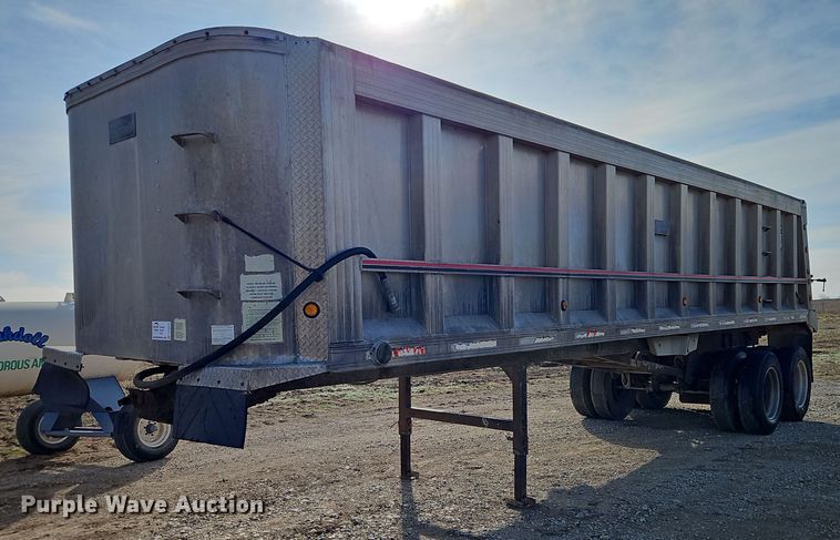 1999 Travis T-102 end dump trailer - DR8536