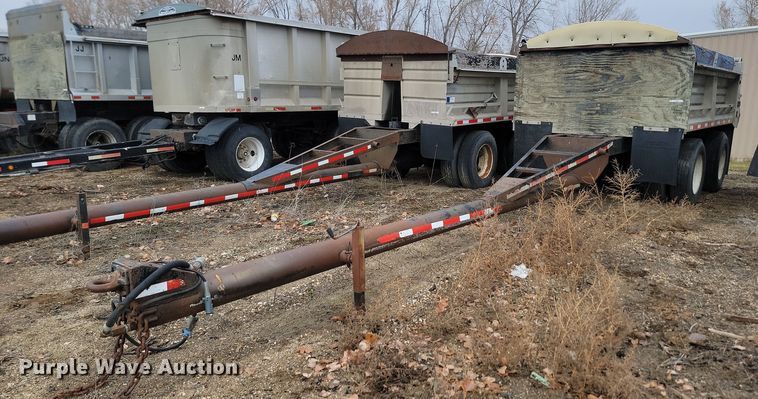 1978 Heil 8x28 end dump pup trailer - KU9090