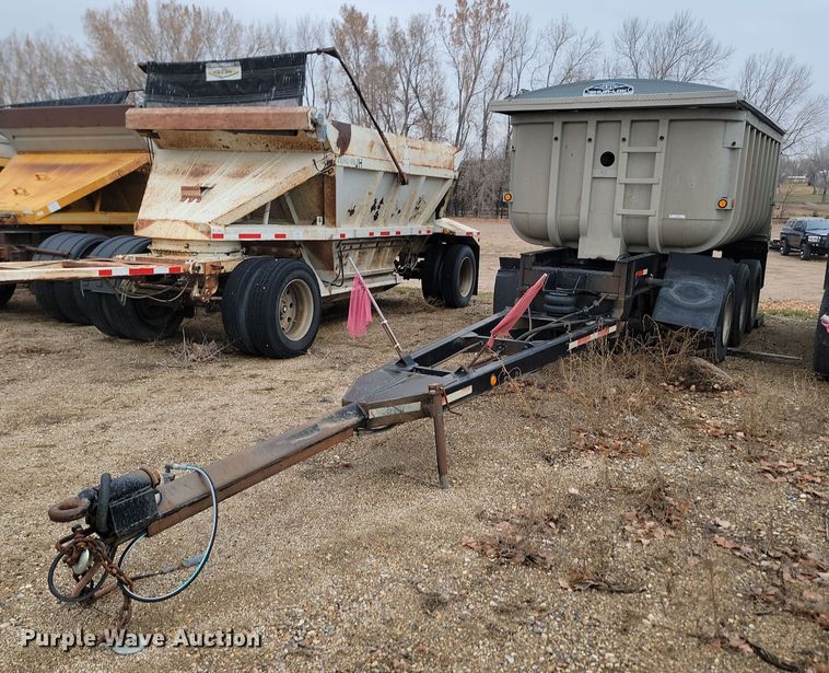 1984 Fruehauf end dump pup trailer - KU9094