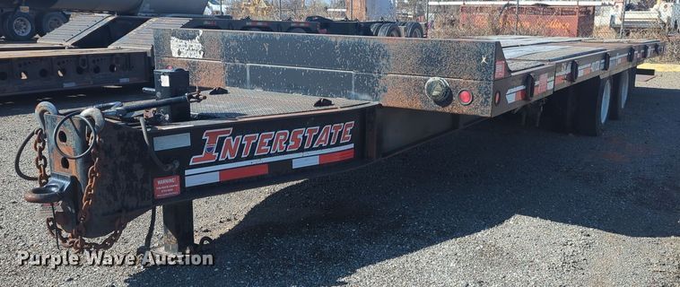 2012 Interstate 40TDL tilt deck equipment trailer - NZ9384