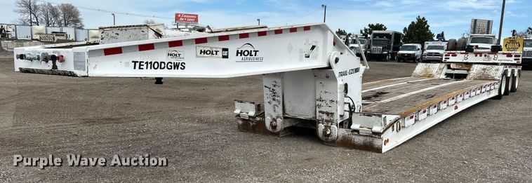 2010 Trail-Eze TE110DGWS lowboy equipment trailer - EG1260