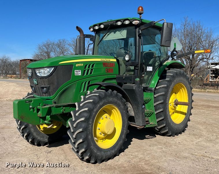 2019 John Deere 6155R MFWD tractor - DS2881