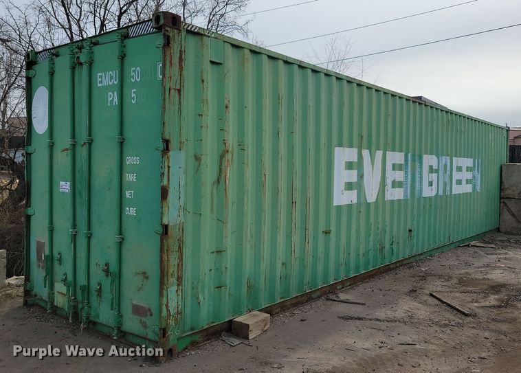 Evergreen shipping container - DG0577