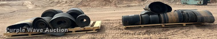 (2) pallets of conveyor belts  - DO3285