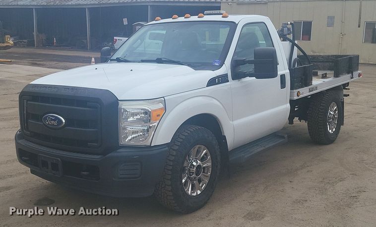 2011 Ford F350 Super Duty flatbed pickup truck - DR4264