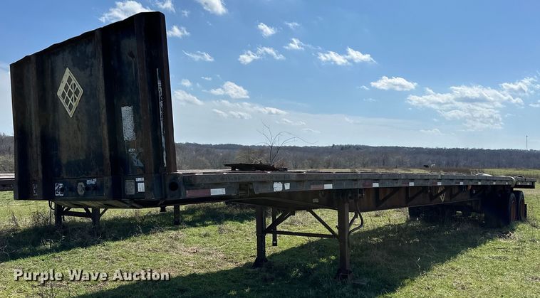 1991 Fontaine  FTW-4-8048SLW flatbed trailer - OM9984