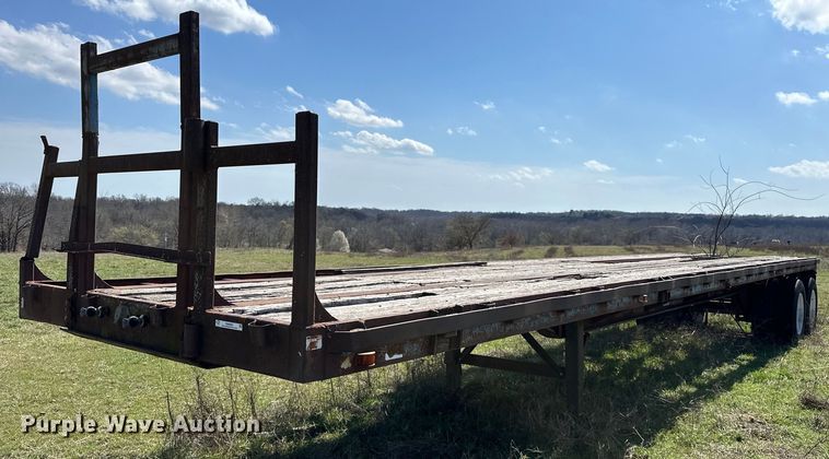 1968 Hobbs FBHCD-EP-40 flatbed trailer - OM9985