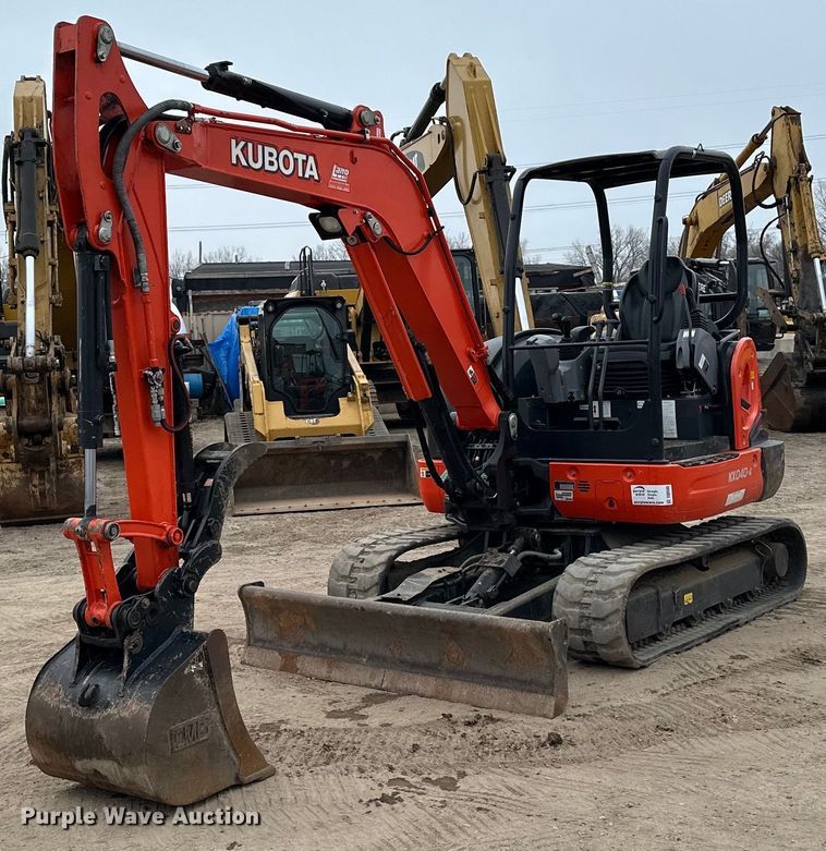 2018 Kubota KX040-4 mini excavator - DQ0588