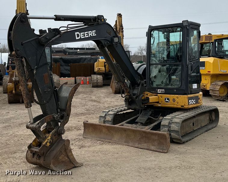 2013 John Deere 50G mini excavator - DQ0593