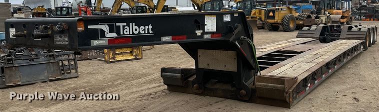 2013 Talbert T4-55SA-HRG-IEC3 lowboy equipment trailer - DQ0601