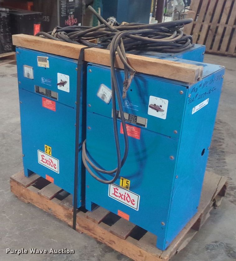 (3) Exide forklift chargers - NG9335