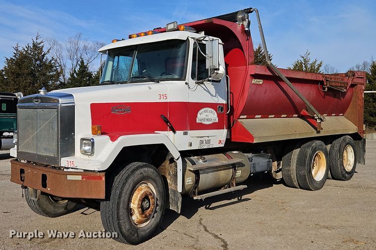 1995 White GMC Autocar dump truck - EI3628