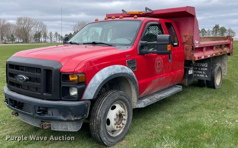 2008 Ford  F550 SuperDuty XL SuperCab dump truck - LW9032