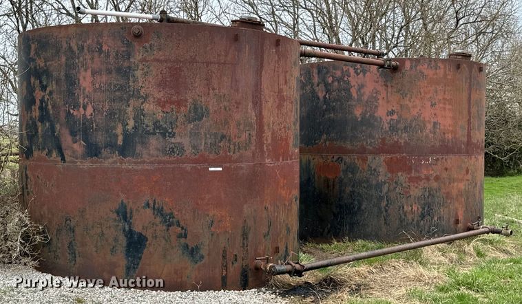 (2) steel oilfield tanks - ND9121