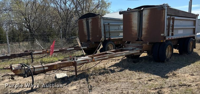 1996 Cornhusker  800R-11996-363 end dump pup trailer - NH9041