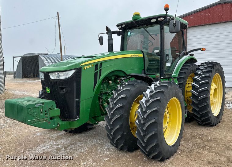 2013 John Deere 8335R MFWD tractor - DG4329