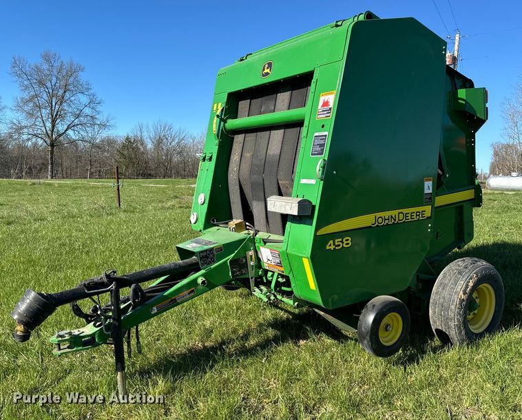 2012 John Deere 458C round baler - EH6648