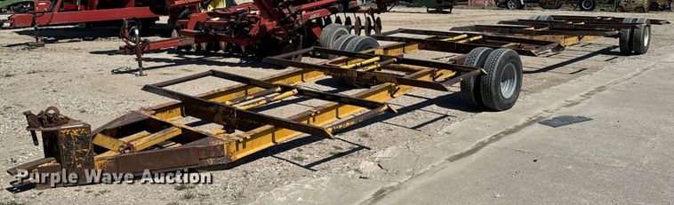 (2) shop built hay bale trailers - ND9144