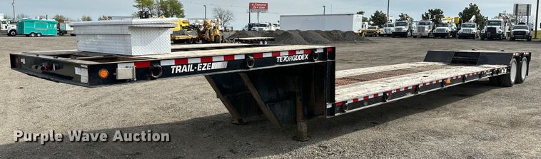 2009 Trail-Eze TE70RGDDEX drop deck equipment trailer - EG1375