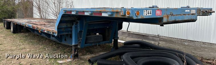 2001 Trail King drop deck equipment trailer - EK4385