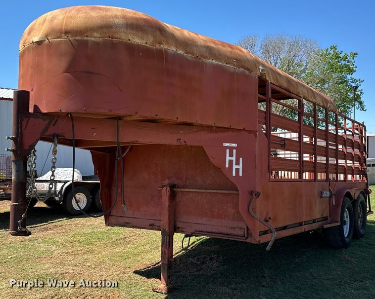 Shop built livestock trailer - EJ0442