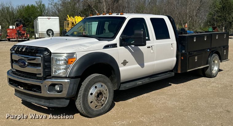 2012 Ford F450 Super Duty Lariat Crew Cab utility / service truck - ND9189