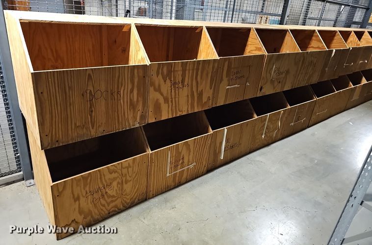 (20) wood storage boxes - EK5788