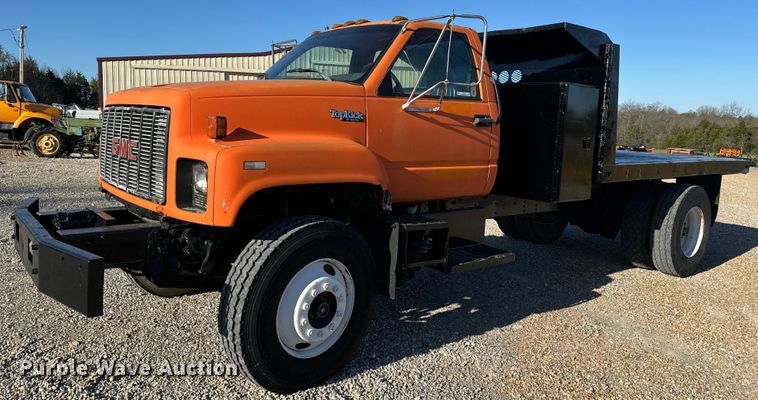 1990 GMC TopKick flatbed truck - EH6671