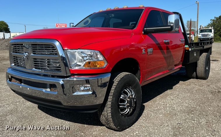 2012 Dodge  Ram 3500HD Crew Cab bale bed pickup truck - EG1458