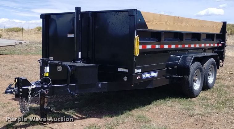 2023 Sure-Trac ST8214TLDD-B-140 dump trailer - LO9003