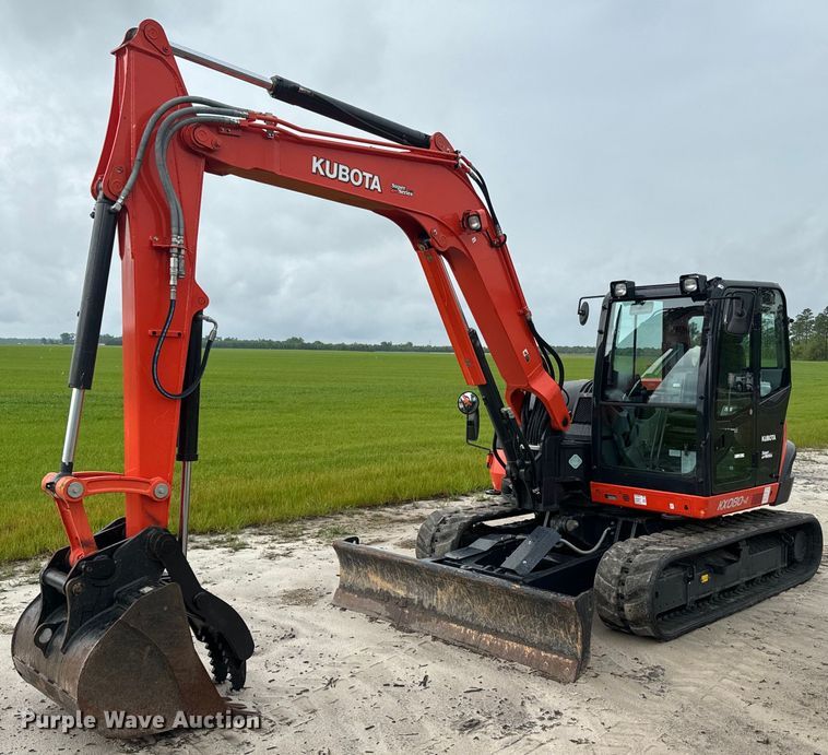 2019 Kubota KX080-4S mini excavator - EH5400