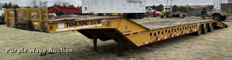 2003 Trail King TK110HT-523 drop deck hydratail equipment trailer - OE9138