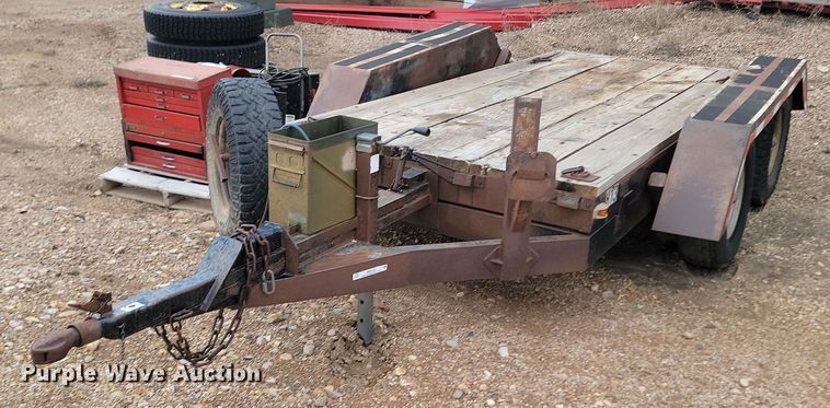 1993 Shop built  tilt deck equipment trailer - ME9720
