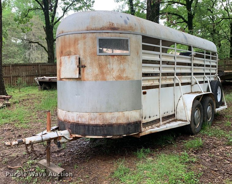 1970 Shop built livestock trailer - DM7830